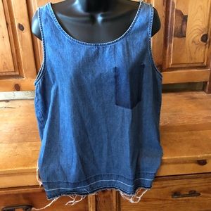 Loft denim tank